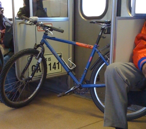 Storing my bike on the Metro